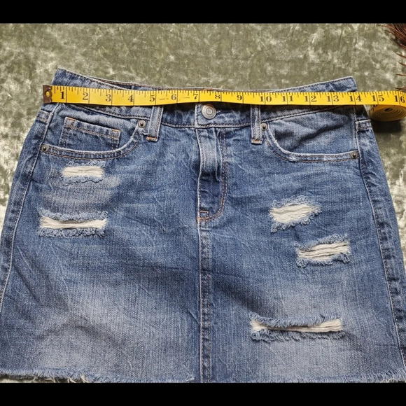 Aeropostale Distressed Denim Skirt - Picture 4 of 7